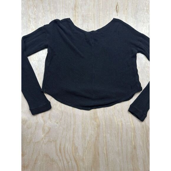 Reformation Sweater Black Long Sleeve Knit Sz M/L - Picture 4 of 9